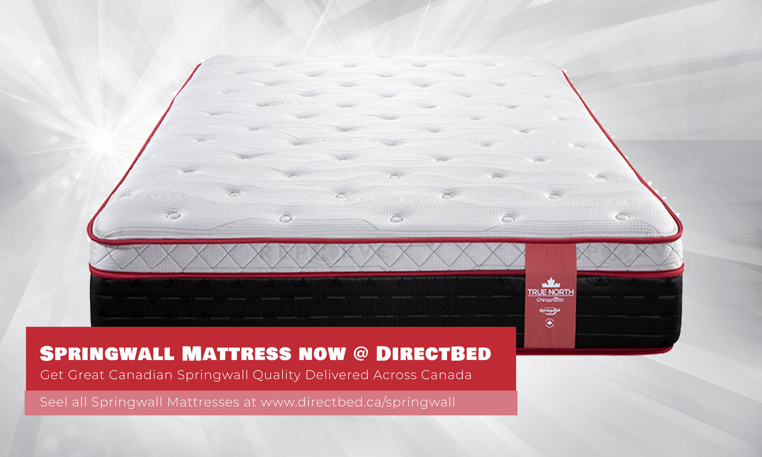Direct Bed now Carries Springwall Mattresses: Canadian Made Quality Mattresses