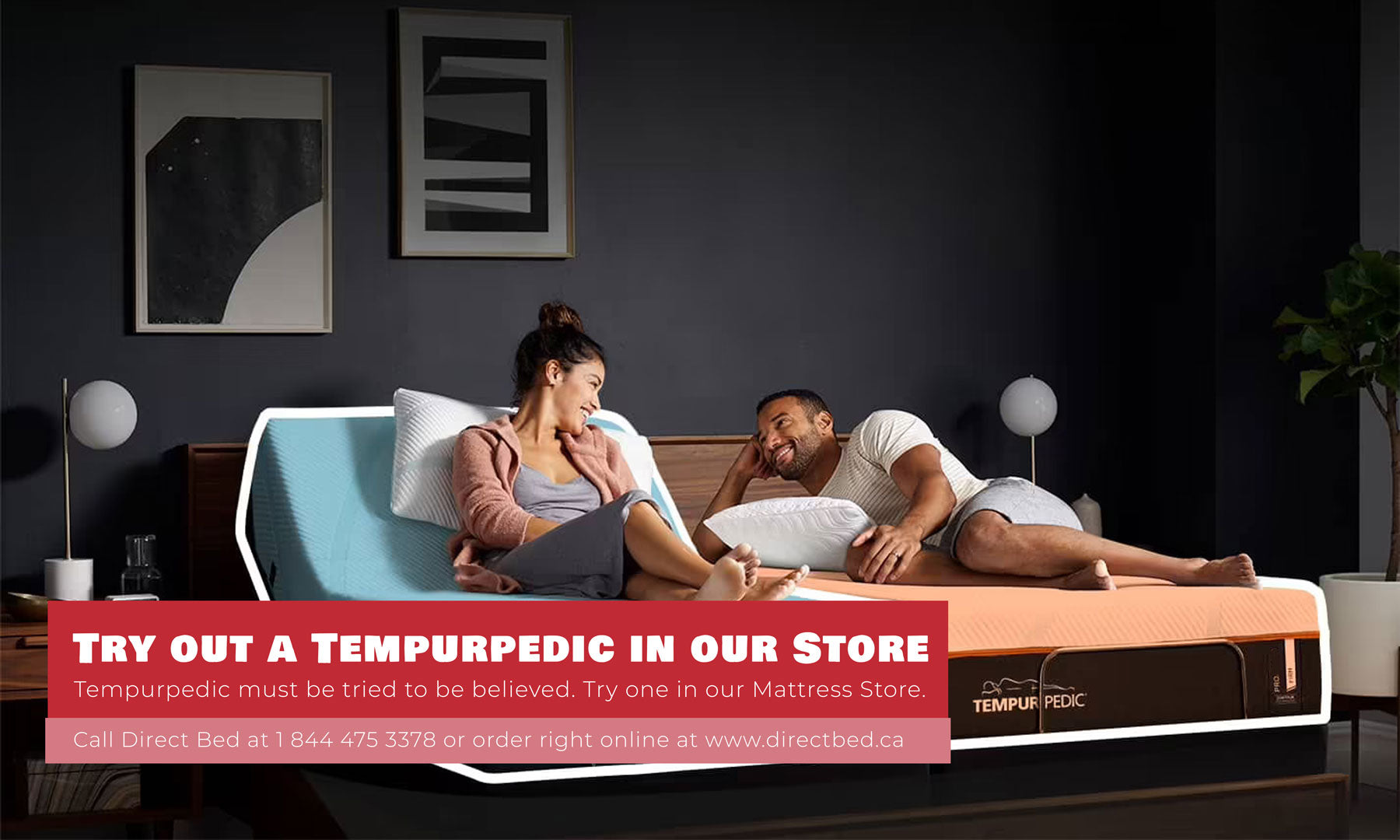 Try out Tempurpedic mattresses and Tempurpedic electric adjustable bases at Stoney Creek, St. Catharines Mattress Stores.