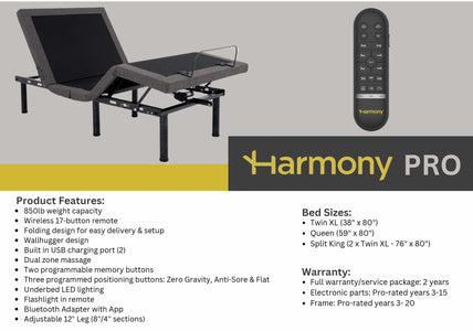 PRO Harmony / Golden Technologies Electric Adjustable Harmony PRO Lifestyle Bed