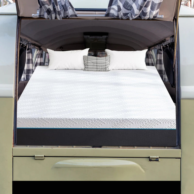 Short Queen Size RV Queen Mattress 8 Inch Medium Firmness Cooling Memory Foam Mattress and Soy Core Support Foam , 60