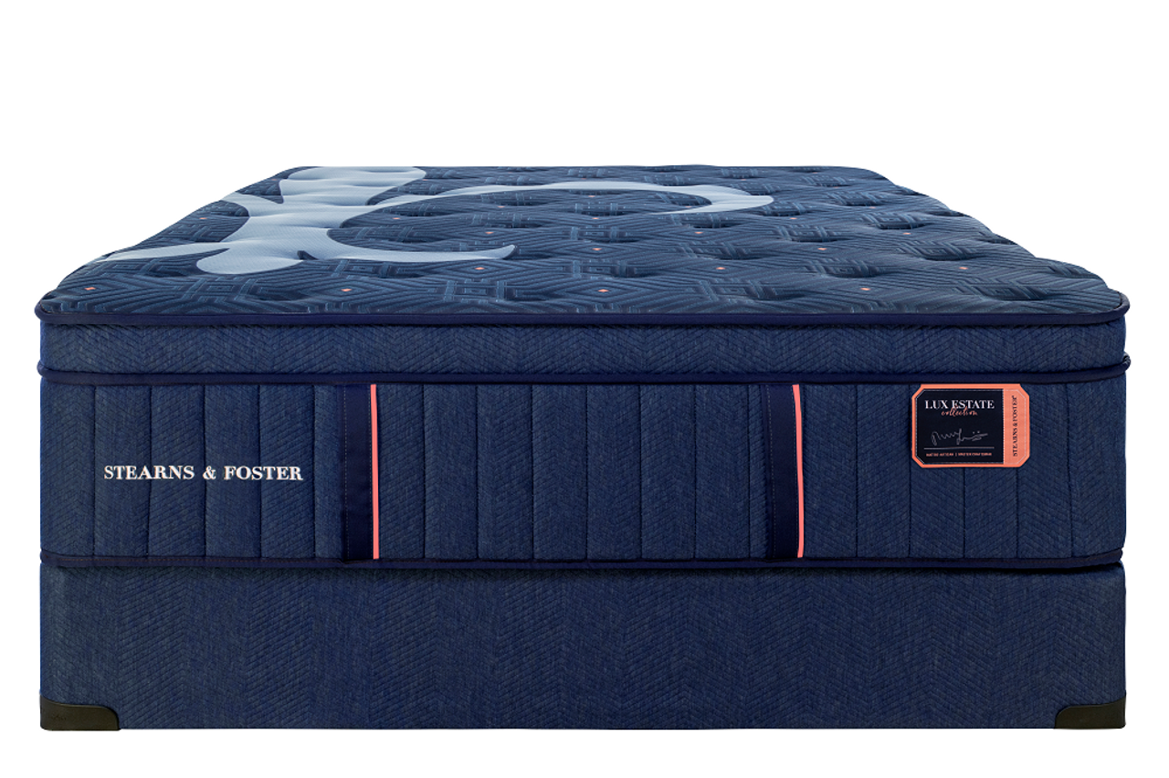 Stearns & Foster Madeleine 16" Thick Luxury Cushion Firm Euro Top Mattress for Side & Back Sleepers