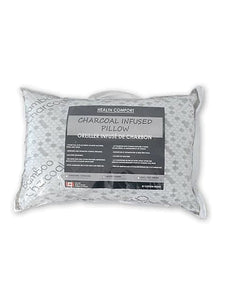 Charcoal Bamboo Pillow : Charcoal Infused Pillow, Hypoallergenic, Made In Canada - DirectBed | Mattress Stores Hamilton, Niagara Falls, St Catharines, Stoney Creek, Burlington, Oakville, Ancaster