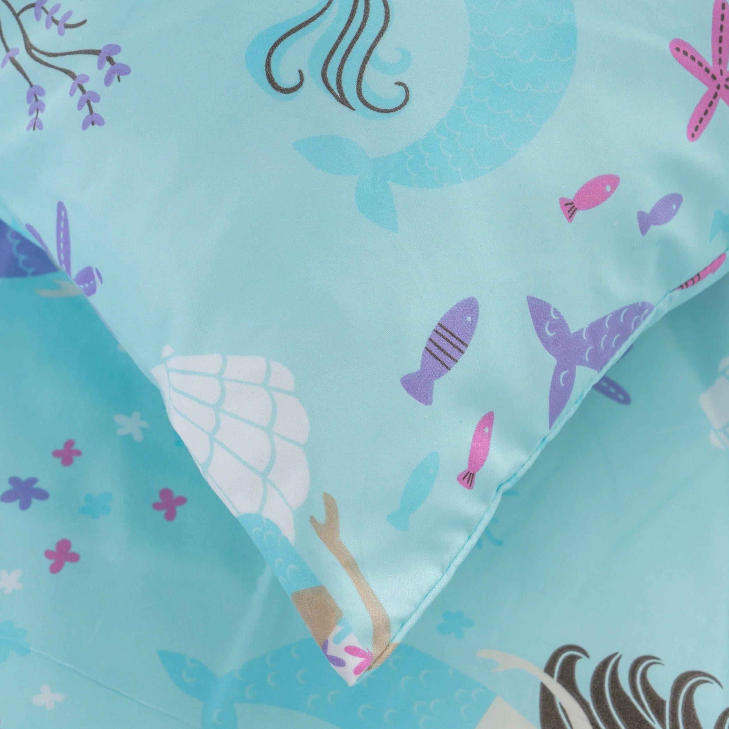 Mermaid Bed-in-a-bag Comforter Set for Children - Twin, Double