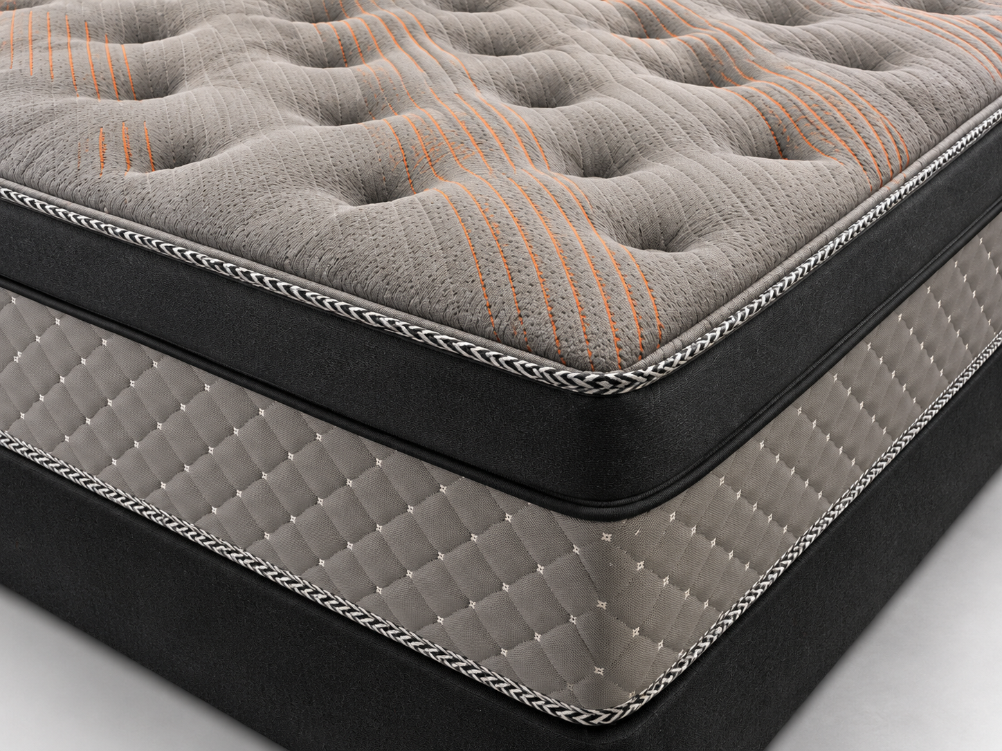 Mika by SleepKing copper-infused Euro top and reinforced edge detail