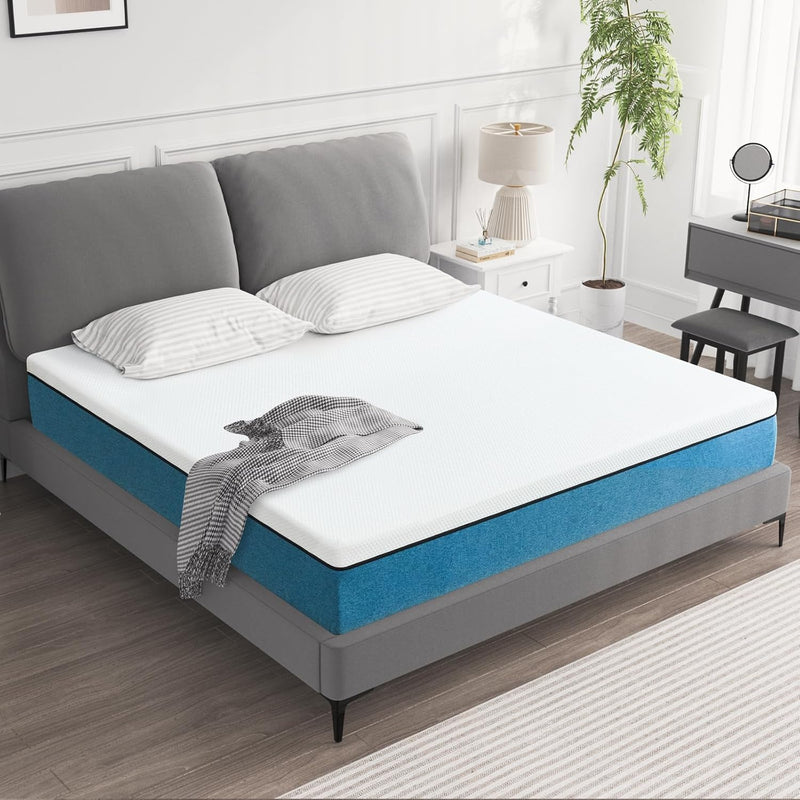 Queen Size Mattress,10 Inch Queen Mattress in a Box, Medium Firm Premiums Foam Mattress and Sleep Support System