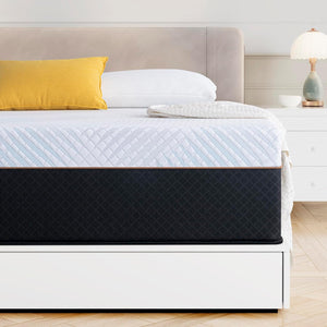 Queen Size Mattress 10 Inch Queen Mattress with Innerspring, Spring Mattress with Hybrids Memorys Foams Mattress with Pockets Coil Comfortable Sleep in a Box