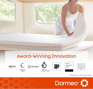 Dormeo RV Short Queen Mattress Topper - Octaspring Technology Mattress Topper - RV Queen Mattress Bed Toppers, Cooling Mattress Topper - 3 inch Mattress Topper RV Queen Short - RV Mattress Toppers