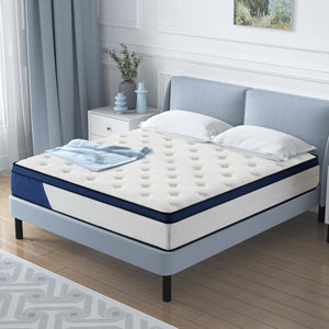 Short Queen Mattress 12 Inch Gel Memory Foam Pocket Spring Firm Mattress in Box 12" Short Queen Firm