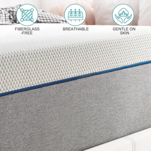 Queen Mattress,10 Inch Breathable Memorys Foam Mattress with Supportive and Pressure Relieving Queen Size Mattress in One Box