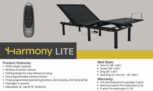 LITE Harmony / Golden Technologies Electric Adjustable Harmony Lite Lifestyle Bed
