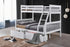 Heavy Duty White Bunk Bed Frame - Twin Over Double / Full