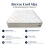 Breeze Cool Max 10" Medium Firm Tight top Hybrid / Pocket Coil mattress with Quantum Edge pocket coils, Cool Max fabric, full lumbar support and CertiPUR certification