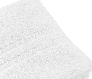 Dozen (12) Bath Towel Extra White-Ultra Soft Best Branded Quality Towel Ring Spun, Dobby Border