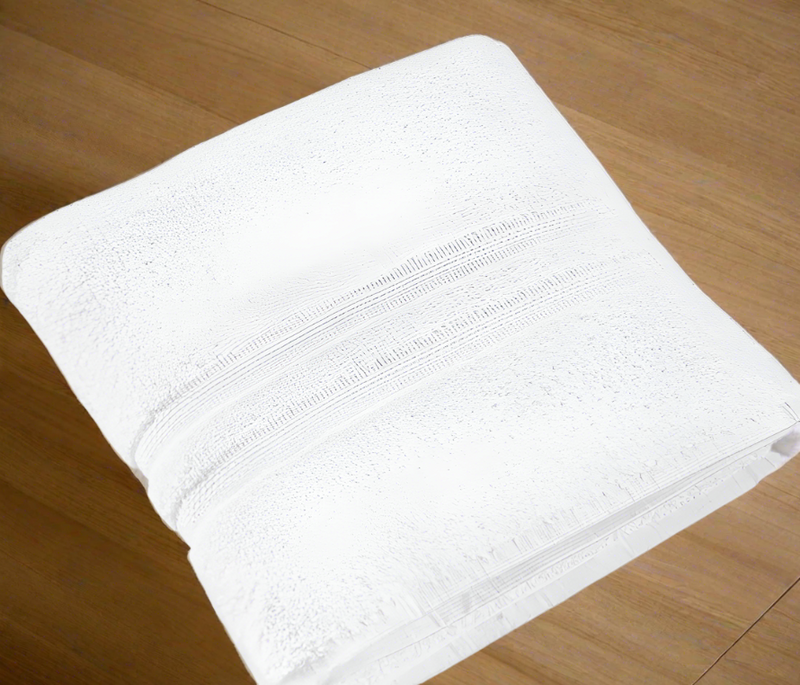 Dozen (12) Hand Towel Extra White-Ultra Soft Best Branded Quality Towel Ring Spun, Dobby Border