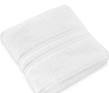 Dozen (12) Hand Towel Extra White-Ultra Soft Best Branded Quality Towel Ring Spun, Dobby Border