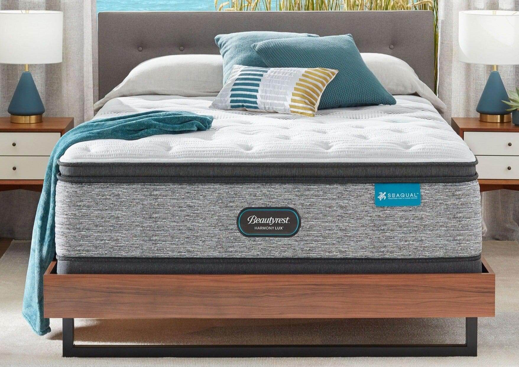 Beautyrest 15.75" Harmony Lux Carbon Plush Pillow Top Mattress With Pocket Coil - DirectBed | Mattress Stores Hamilton, Niagara Falls, St Catharines, Stoney Creek, Burlington, Oakville, Ancaster