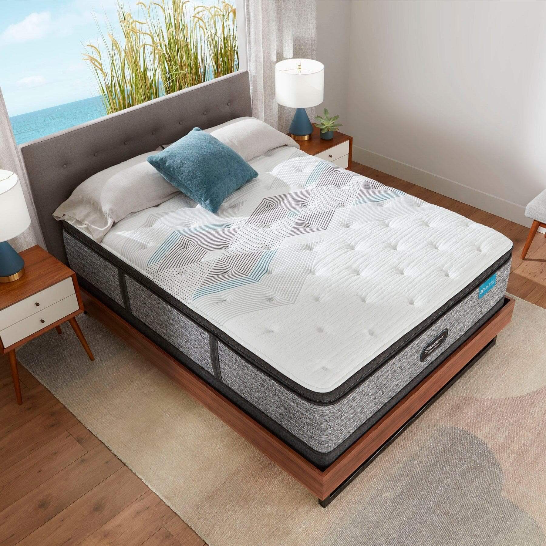 Beautyrest 15.75" Harmony Lux Carbon Plush Pillow Top Mattress With Pocket Coil - DirectBed | Mattress Stores Hamilton, Niagara Falls, St Catharines, Stoney Creek, Burlington, Oakville, Ancaster