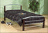 Silver Dark Cherry Posts Metal Bed - DirectBed
