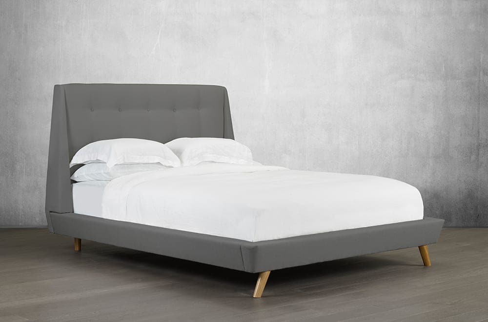 Upholstered Platform Bed and Headboard - DirectBed
