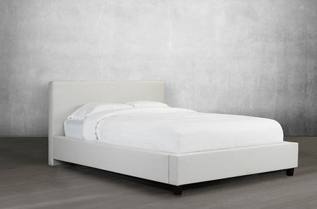 Leather Upholstered Platform Bed and Headboard - DirectBed