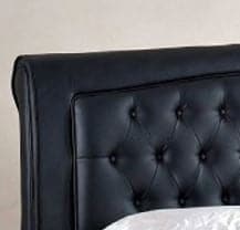 Black PU Leather Bed King Bed - DirectBed