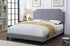 Velvet Fabric Platform Headboard and Bed - DirectBed