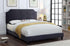 Velvet Fabric Platform Headboard and Bed - DirectBed