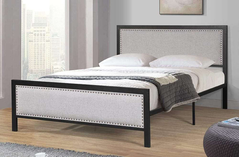 Metal Frame Fabric Bed