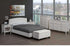 Leatherette Curved Panel Platform Bed - DirectBed