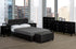 Contemporary Bonded Leather Platform Bed - DirectBed