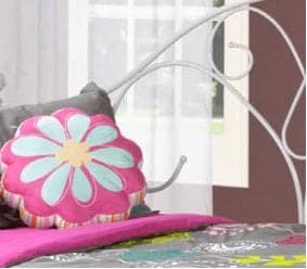White Metal Frame Single Bed Single Bed - DirectBed
