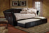 Black Pull-Out Trundle PU Day Bed - DirectBed