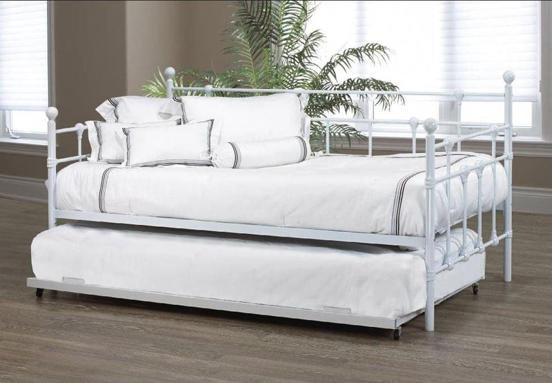 White Metal Frame Trudle Bed