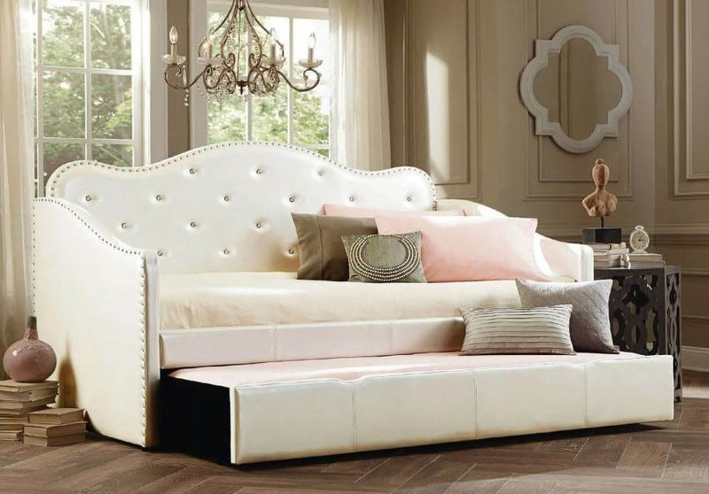 Rhinestones Pull-Out Single Trundle Bed