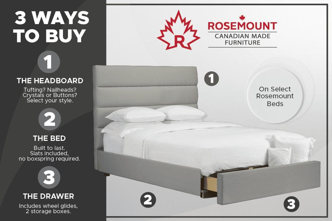 Bonded Leather Platform Bed and Headboard - DirectBed