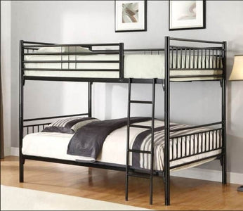 Black Metal Twin Bunk Bed - DirectBed