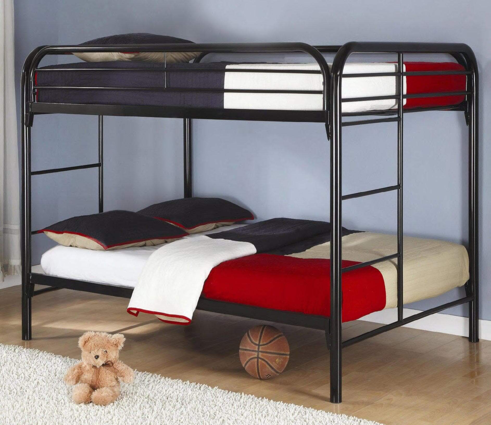Black Metal Full Bunk Bed Full Bunk Bed - DirectBed