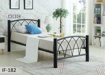 Black Metal Mattress Support Bed - DirectBed