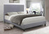 Contrast Grey Fabric Bed Queen Bed - DirectBed