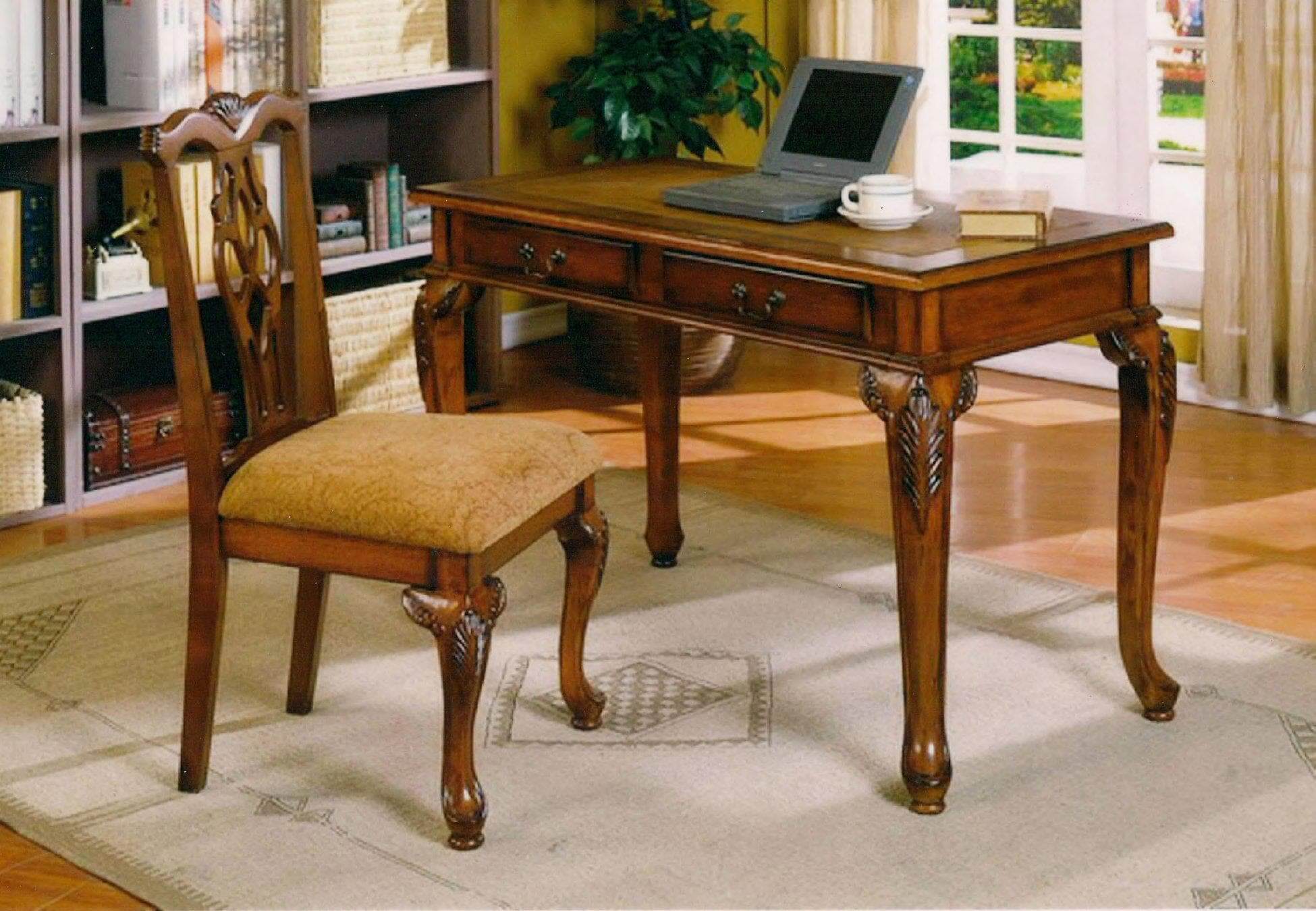 Desk & Chair Set With 2 Functional Drawers Desk 48”L 23”W 31”H Chair 21"L 23"W 40"H - DirectBed