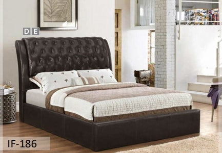 Espresso PU Leather Bed - DirectBed