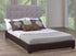Grey Fabric Headboard optional Espresso Platform shown - DirectBed