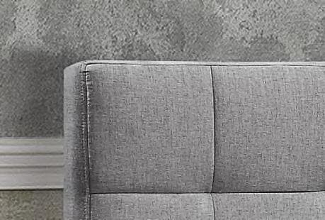 Grey Upholstered Fabric Bed Queen Bed - DirectBed