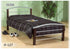 Silver Dark Cherry Posts Metal Bed - DirectBed
