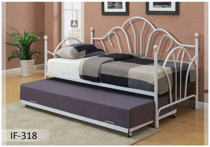 White Metal Frame Bed - DirectBed