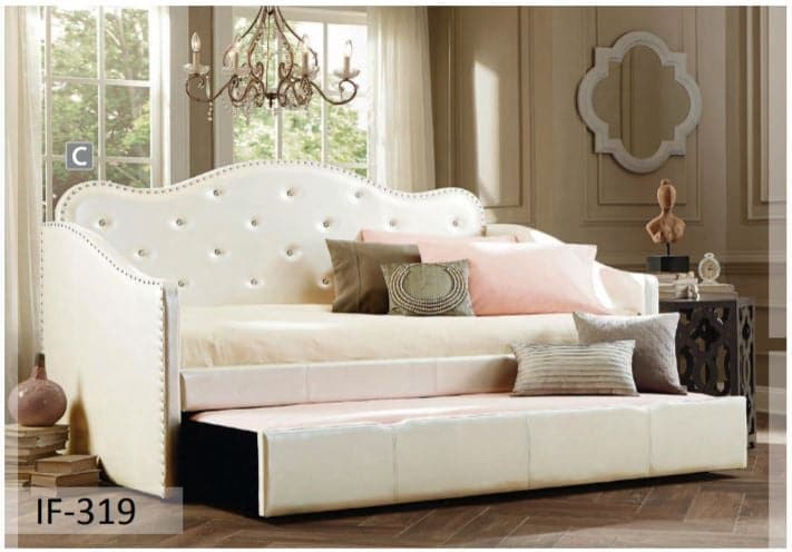 Rhinestones Pull-Out Single Trundle Bed - DirectBed