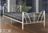 Off-White Metal Bed - DirectBed
