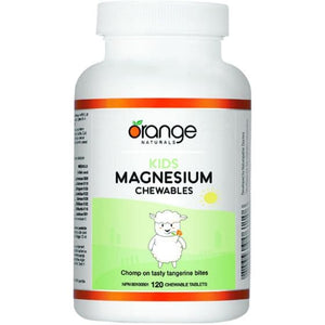 Kids Magnesium Chewables 50mg 120 Chewable Tablets by Orange Naturals - DirectBed
