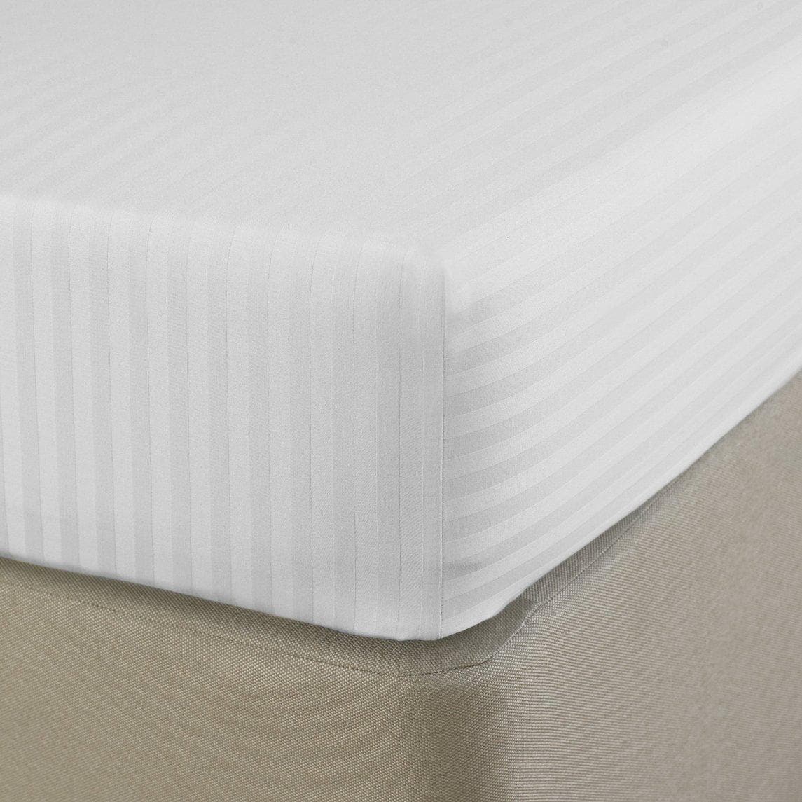 Silverclear 250TC Dobby Stripe Fitted Sheet Sheet Set - DirectBed