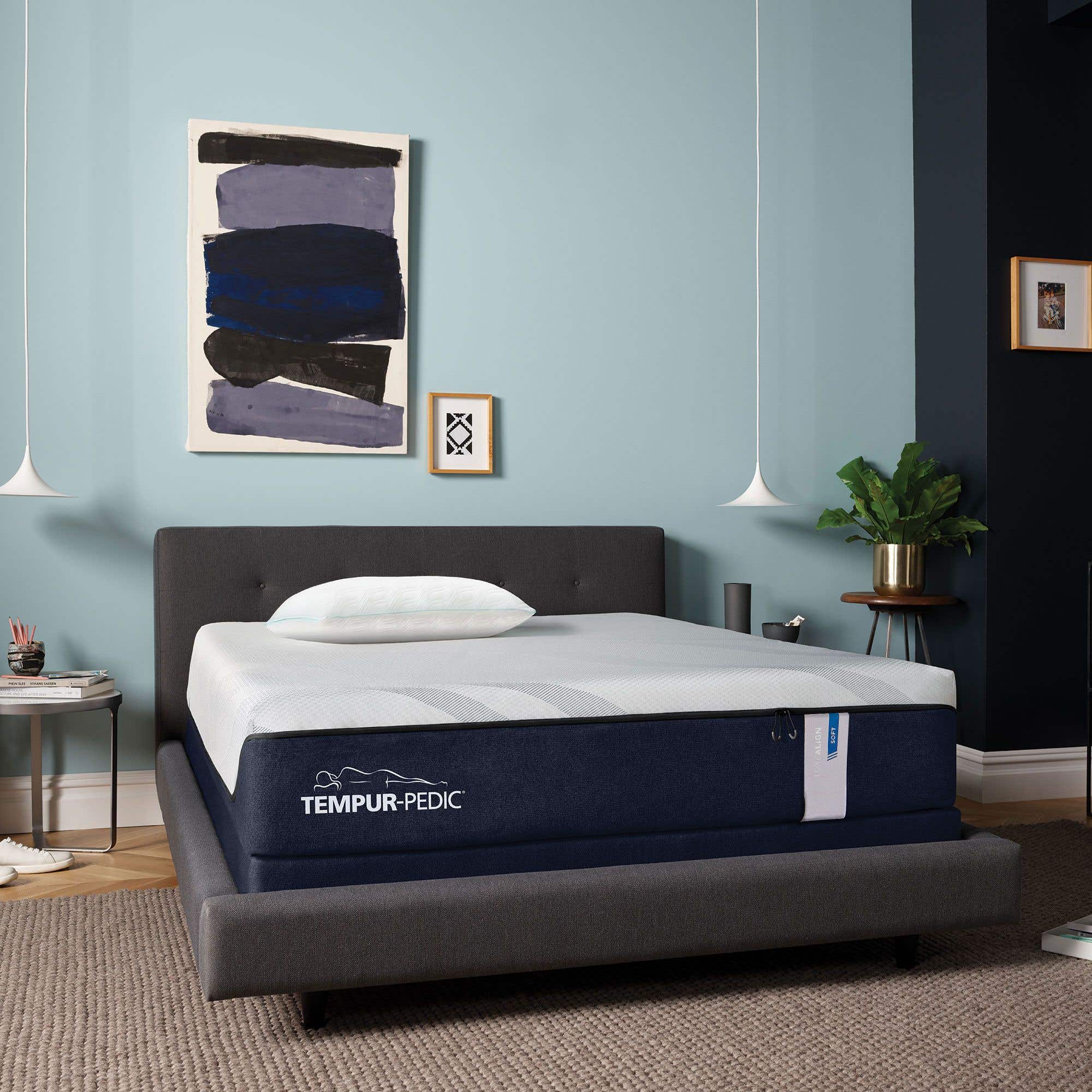 Twin Extra Long TEMPUR-Pedic® Tempur-LuxeAlign™ Soft Mattress - DirectBed | Mattress Stores Hamilton, Niagara Falls, St Catharines, Stoney Creek, Burlington, Oakville, Ancaster